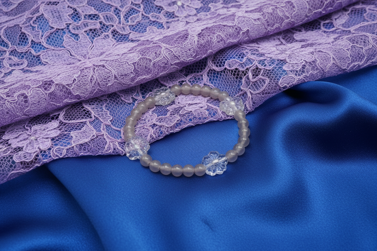 Frosted Petal Stretch Bracelet