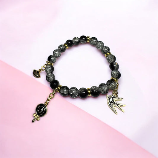 Midnight Flight Stretch Bracelet