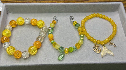 The Polished Sea Glass Trio