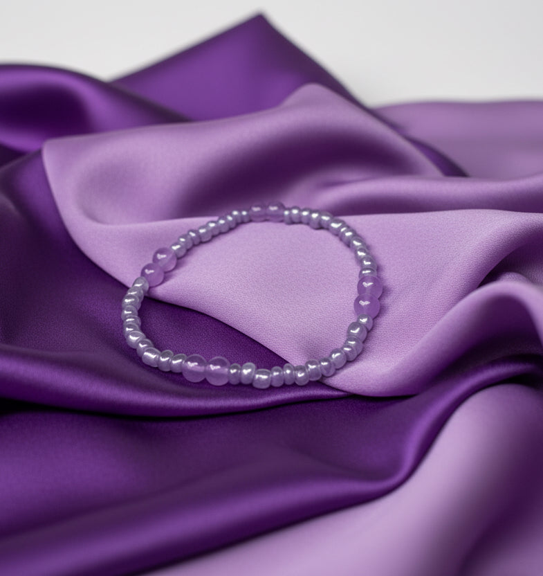 Amethyst Drift Stretch Bracelet