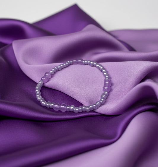 Amethyst Drift Stretch Bracelet