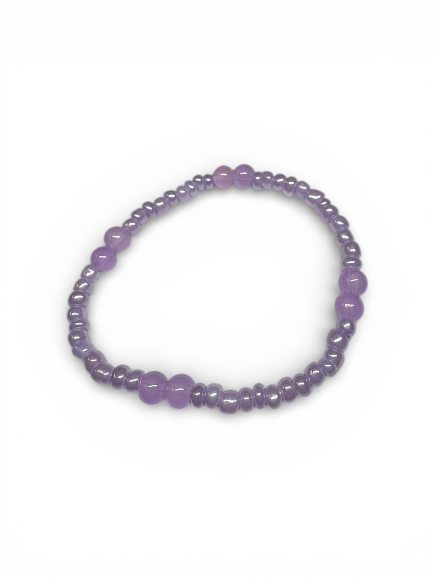 Amethyst Drift Stretch Bracelet