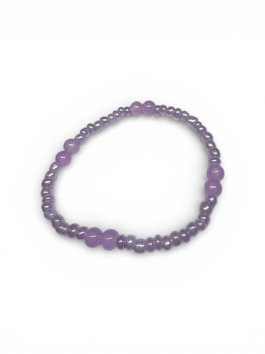 Amethyst Drift Stretch Bracelet