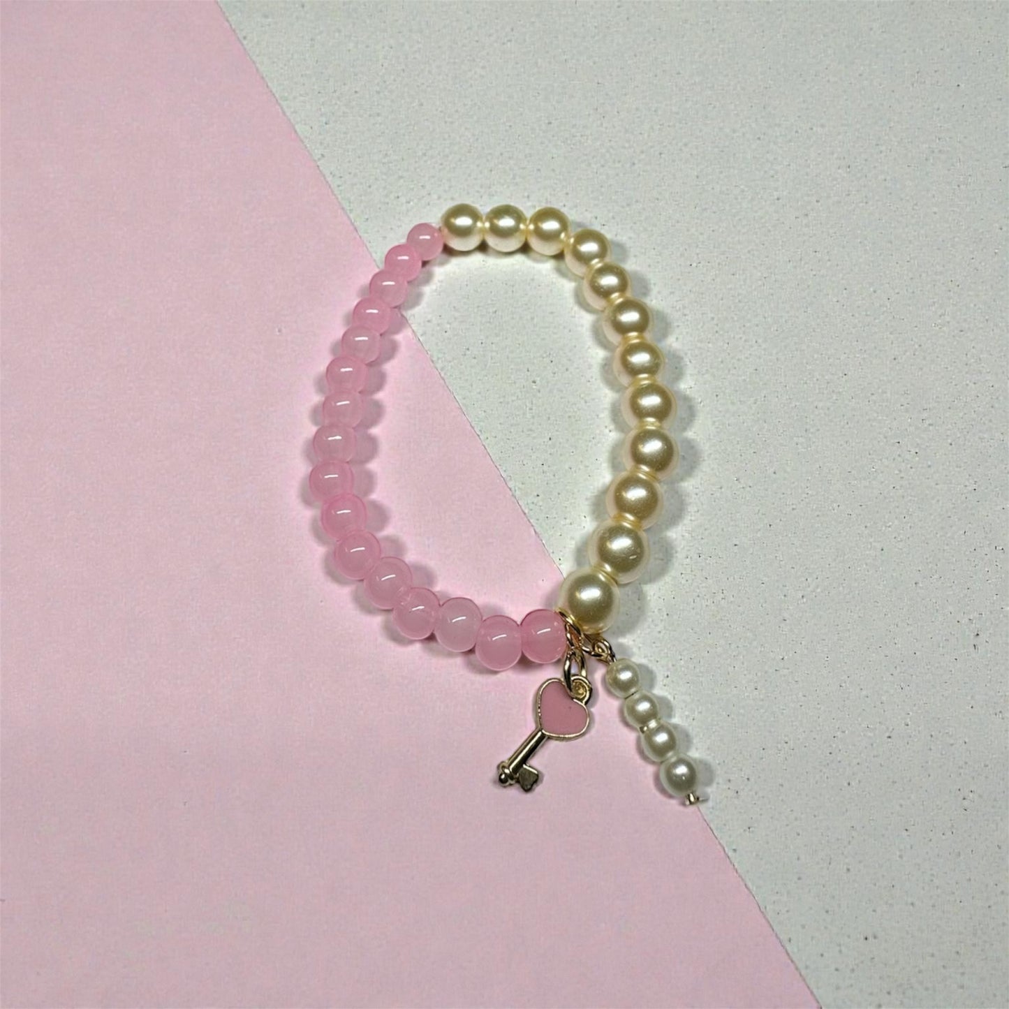 Blush Lock Stretch Bracelet