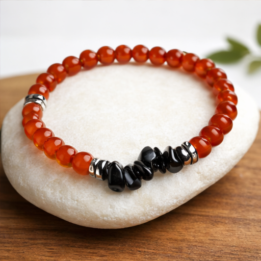 Obsidian Ember Bracelet